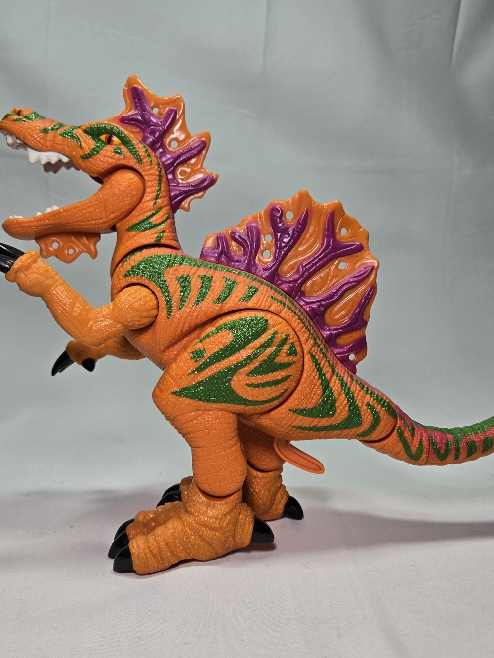 Vintage MATTEL Dinosaur Imaginext Fisher Price Ripper Spinosaurus Orange Green